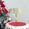 Cross Border Ins Style Natal Acrílico Bolo Plug-in Decoração de Bolo de Natal Cartão de Bolo Fontes de Festa