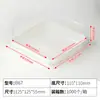 Caja de Empaque para Sándwich, Caja de Empaque Transparente para Postre, Caja de Plástico para Hornear, Caja para Pastel Napoleon en Rebanadas