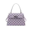Bolsa Kelly Feminina 2026 Transfronteiriça Novo Estilo Tendência da Moda Bolinhas Bolsa de Mão Sensação de Alto Padrão Elegante Bolsa de Ombro Único Transversal