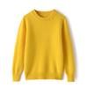 Malha 100% Lã Infantil, Mesmo Estilo para Meninos e Meninas, Suéter de Gola Redonda, Várias Cores Disponíveis, Peça Versátil para Camada Base, Novo Estilo Tendência Outono e Inverno
