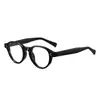 Gafas personalizadas retro de montura redonda anti-luz azul para miopía para hombres y mujeres 8676 Estilo japonés y coreano monturas lisas de moda estilo pin lentes planas