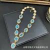 Nuevo Set de Suministros para Transmisión en Vivo con Incrustación de Piedra Cruda de Fosforita Azul, Estilo Vintage, Diseño de Nicho Único, Set Transfronterizo