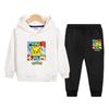 Meninos e Meninas Sweater Suit 2022 Primavera e Outono Novo Casual Loose All-match Calças Esportivas Crianças Casaco com capuz Trendy
