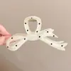 Pinza para el pelo suave estilo coreano para mujer, elegante, dulce, de alta apariencia, elegante, nuevo pinza de tiburón 2026 para la parte posterior de la cabeza