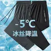 Pantalones Deportivos Transpirables Casuales de Verano 2024 para Hombre y Mujer, Tela de Nylon, Explosiones, Seda de Hielo