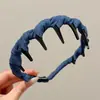 Diadema Ondulada Marrón para Mujer, Uso Diario, Antideslizante, con Dientes, para Lavarse la Cara, Accesorio para el Cabello