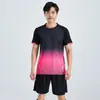 Comercio Exterior Transfronterizo Uniformes de Fútbol, Conjuntos de Camisetas de Manga Corta, Uniformes Deportivos de Entrenamiento para Adultos y Niños, Uniformes de Equipo, Compra Grupal con Impresión