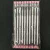 Herramientas para uñas Pluma de fototerapia de varilla blanca 4,6,8 con tubo pegamento de color pegamento de extensión gel pluma de fila de boca plana pincel de cabeza plana