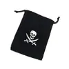 Bolsa de Pirata Accesorios Calavera Halloween Juguetes de Pirata Plástico Bolsa de Monedas de Oro Decoraciones Venta Directa de Fábrica