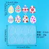 Molde de Resina de Cristal DIY Pingente de Ovo de Coelho Saindo do Casco de Páscoa Decoração de Chaveiro Molde de Silicone para Atmosfera