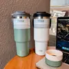 TYESO nueva taza de café doble pared aislada fría portátil taza de hielo gran capacidad acero inoxidable doble bebida taza para coche