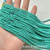 Cuentas redondas de magnesita de turquesa y monson de alta porcelana, cadena larga, juego de texto DIY, accesorios de moda, cuentas, pulsera, joyería