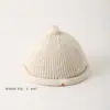 Gorro de Bebé Otoño e Invierno Estilo Coreano Cálido Gorro de Lana Tejida Bebé Súper Lindo Chupón Piel de Melón de Invierno Gorro Pulóver Otoño
