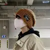 Gorros de Invierno para Hombres y Mujeres, Gorros Tejidos de Marca de Moda, Gorros de Lana para Cabeza Grande, Gorros Cálidos de Felpa para Otoño e Invierno, Gorros Nuevos para el Frío, Gorros de Algodón
