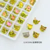 Dongzhou Cristal 8mm Cabeça de Gato Alta Qualidade K9 Super Brilhante Pedras de Strass para Nail Art Gato da Sorte Estilo Francês Celebridade da Internet Decorações de Strass para Nail Art