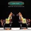 Caballo General Tang Sancai Cerámica Estilo Chino Adornos Decoración del Hogar Par de Caballos Entrada de Tienda Exhibición Grande Artesanías Regalos