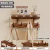 Perchero de pared de madera maciza, gancho de pared sin taladro detrás de la puerta, perchero multifuncional para dormitorio, recibidor y pasillo