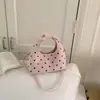 2026 Nova Bolsa Transversal de Ombro Casual Simples Estilo Coreano Fresco com Bolinhas para o Dia a Dia