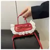 2026 Nuevo Estilo Ballet con Lazo de Encaje Otoño Temprano Gran Capacidad Bolso Cruzado Simple para Mujer Bolso Pequeño Cuadrado de Hombro