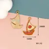 Animación de Dibujos Animados Accesorios DIY Maravilla del Océano Aleación Gota de Aceite Llavero Decoraciones para Bolsos Colgante Colgante