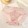 Artículo Caliente de TikTok 2026 Nuevo Deseo Puro Encaje Suave para Mujer Cintura Media Antibacterianas Transpirables Sin Costuras Dulces Bragas Triángulo