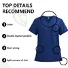 Conjunto de Uniforme de Poliéster de Secado Rápido con Doble Bolsillo para Doctora y Enfermera para Mujer