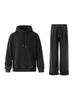 Moletom com Capuz Myq Estilo Preguiçoso Retrô Masculino Outono Calças Largas Retas Relaxadas Conjunto Relaxado Estilo Coreano