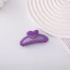 Presilha de Garra Pequena 7cm Popular Transfronteiriça com Textura Fosca Acessório de Cabelo da Moda Coreana para Mulheres Versátil Presilha de Tubarão para Penteados Acessório de Cabelo