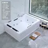 Tina de hidromasaje exterior acrílica de doble tamaño para parejas, con funciones de surf y masaje, con control de temperatura, adecuada para uso doméstico y diseñada para adultos