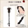 Novo Acessório de Cabelo Trançado Estilo Chinês com Presilha de Garra, Laço Lateral Estilo Chinês Antigo, Rabo de Cavalo Torcido Trançado Falso