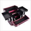 Punto de Fábrica 740 Estuche de Cosméticos Profesional Portátil Estuche de Cosméticos de Dos Niveles Grande Estuche para Uñas Estuche de Aluminio