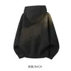 Cardigan Casual High Street Americano Jaqueta Suéter de Tricô Retrô com Zíper para Casal Outono e Inverno Suéter de Tricô com Capuz Solto e Moderno
