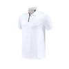 Camisa polo de manga curta de verão, roupas de grupo de alta qualidade para homens, roupas de fitness de secagem rápida, lapela, roupas esportivas para corrida, roupas casuais