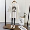 Ropa de mujer embarazada, nueva camiseta de verano de manga corta, de algodón, holgada, con letras estampadas, para embarazadas, de longitud media