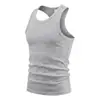 Camiseta sin mangas de canalé Retro Musculosa para Gimnasio Fitness Deportes Casual Simple Versátil de Secado Rápido de Verano Europea y Americana Transfronteriza