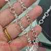 Prata pura S925 7,6mm conector redondo em cruz corrente semiacabada para pulseiras e colares DIY feitos à mão, corrente de prata atacado