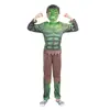 Fantasia Infantil Hulk Musculoso de Halloween Hulk Liga das Lendas Palco de Performance Fantasia de Role Play Hulk