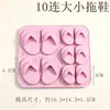 Moldes de silicona DIY con forma de traje de baño, zueco y langosta para pasteles de fondant, chocolate, yeso y velas aromáticas