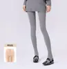 Meia-calça de veludo cinza 80D, estilo fino para primavera/outono, acabamento fosco, legging feminina sem costura, anti-queda, modeladora e resistente a puxões