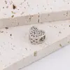 2025 Nuevo Aleación Goteo de Aceite Transfronterizo Venta Caliente Calado Forma de Corazón Pulsera de Diamantes Accesorios de Joyería DIY con Cuentas