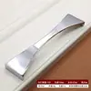 Manijas Modernas de Aleación de Zinc Cromado Brillante para Cajones, Armarios y Gabinetes, Engrosadas y Alargadas, Manijas Plateadas Brillantes, Ventas Directas de Fábrica