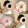 Scrunchie de rede de renda de bolinhas novo estilo coreano com um toque vintage e sofisticado, adequado para rabos de cavalo, um acessório de cabelo para meninas