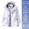 Chaqueta de trabajo tres en uno personalizada para mujer, cortavientos, impermeable, resistente al desgaste, chaqueta para deportes al aire libre y montañismo