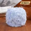 Fio de mohair misturado à mão com textura de pelo, fio especial para bolsas DIY, cor de doce, macio para chapéus feitos à mão, fio para suéter de crochê