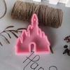 Novo chaveiro espelho mãe silicone molde castelo crânio chocolate decoração bolo DIY gota molde