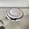 Sombrero de Copa con Lazo de Terciopelo Blanco y Negro Tocado Estilo Hepburn Británico Nautica Chica JK Preppy Cúpula Sombrero de Marinero