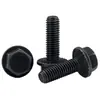 Parafusos Sextavados com Flange Classe 10.9 Pretos Gb5787 Parafusos com Flange e Dentes M6M10-M16