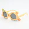 Óculos de Sol Infantis Macios e Fofos em Formato de Urso, Óculos de Sol Polarizados Anti-UV para Bebês, Viseiras de Sol Estilo Cartoon para Meninos e Meninas