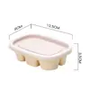 Molde para cubitos de hielo pequeño al por mayor, para refrigerador doméstico, casero, bandeja de hielo de silicona con tapa, grado alimenticio, Cubitera de Hielo, Caja de Hielo