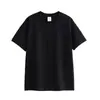Camiseta masculina de manga curta pesada feita de algodão puro 270g algodão de Xinjiang, estilo casual americano vintage, corte solto, marca da moda, camiseta de verão atacado